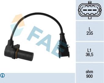 Sensor de cigüeñal 79068 FAE