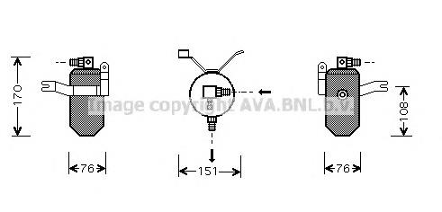 CND184 AVA receptor-secador del aire acondicionado