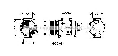 CNK256 AVA compresor de aire acondicionado