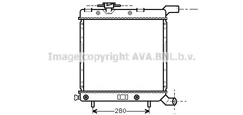 CR2003 AVA radiador refrigeración del motor