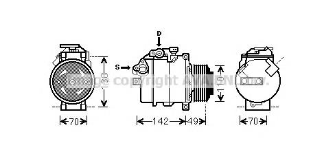 BWK411 AVA compresor de aire acondicionado