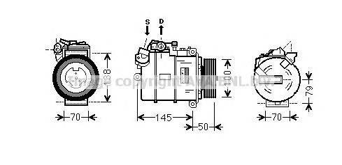 BWK388 AVA compresor de aire acondicionado