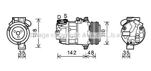 BWK390 AVA compresor de aire acondicionado