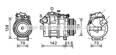 BWK427 AVA compresor de aire acondicionado