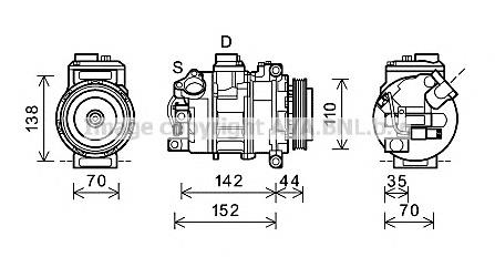 BWK424 AVA compresor de aire acondicionado