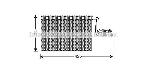 BWV364 AVA evaporador, aire acondicionado