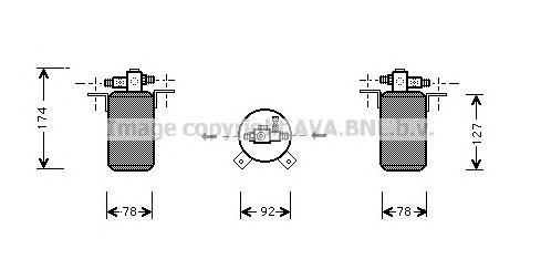 Receptor-secador del aire acondicionado BWD021 AVA