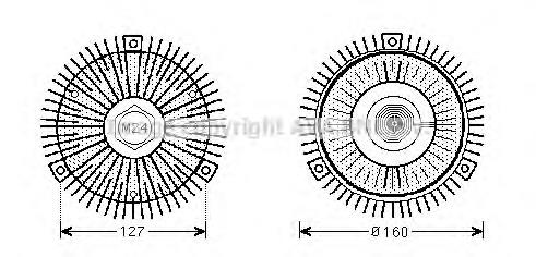 Embrague del ventilador AVA BWC353