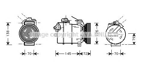 BWAK226 AVA compresor de aire acondicionado