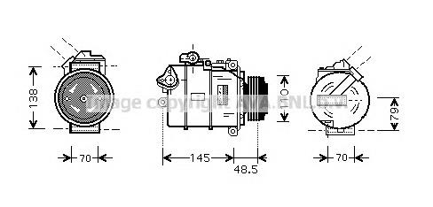 BWAK332 AVA compresor de aire acondicionado