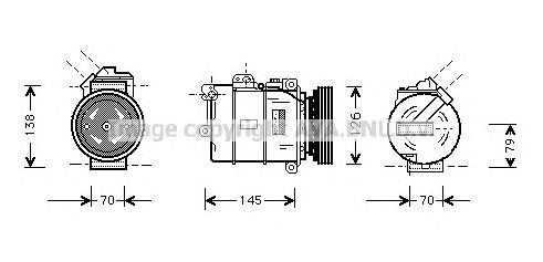 BWK064 AVA compresor de aire acondicionado