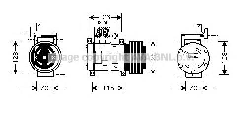 BWK073 AVA compresor de aire acondicionado