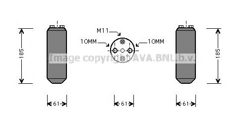 Receptor-secador del aire acondicionado DND187 AVA