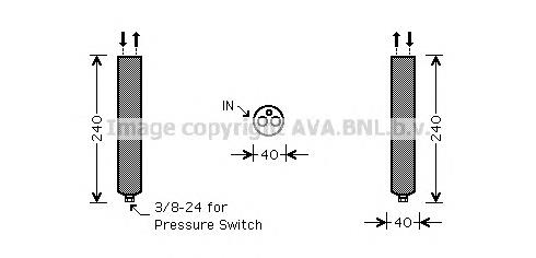 DND267 AVA receptor-secador del aire acondicionado