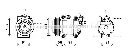 Compresor de ac Nissan/Infiniti 926001AT0A