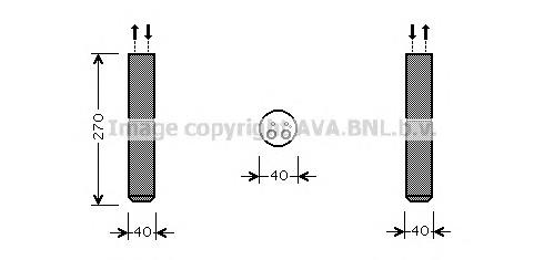 Receptor-secador del aire acondicionado DND301 AVA