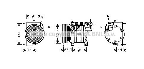 DNK273 AVA compresor de aire acondicionado