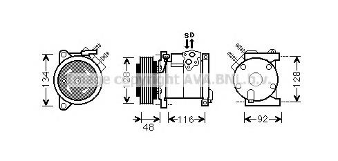 CRAK102 AVA compresor de aire acondicionado