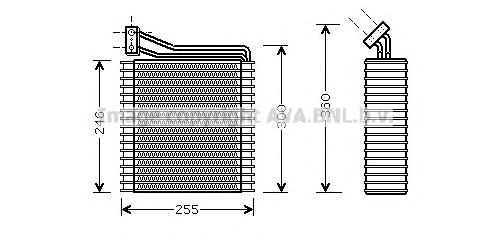 4874180AB Chrysler evaporador, aire acondicionado