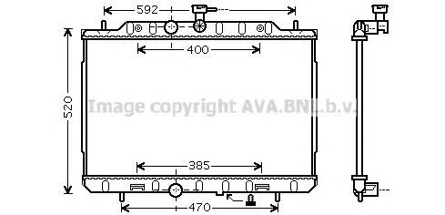 Radiador refrigeración del motor DN2291 AVA