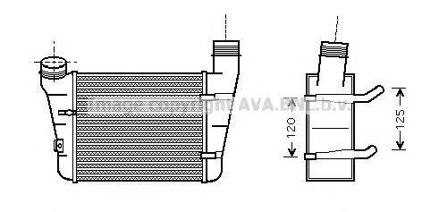 AIA4221 AVA radiador de aire de admisión