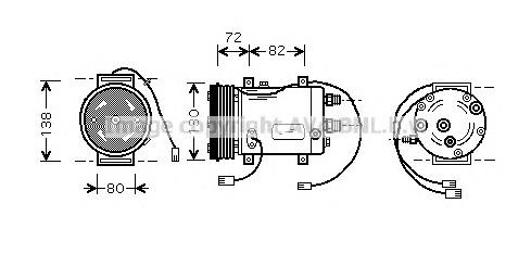 AIK179 AVA compresor de aire acondicionado