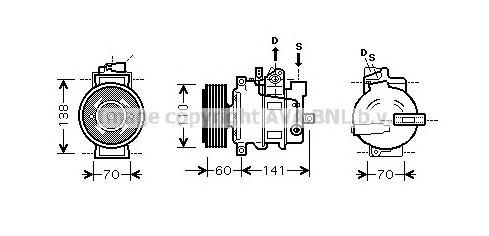 AIK271 AVA compresor de aire acondicionado