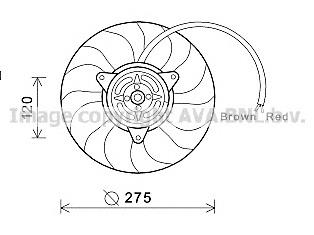 AI7515 AVA rodete ventilador, refrigeración de motor