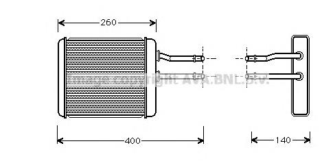0046799655 Fiat/Alfa/Lancia Radiador interior