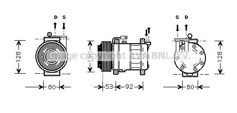 ALK009 AVA compresor de aire acondicionado