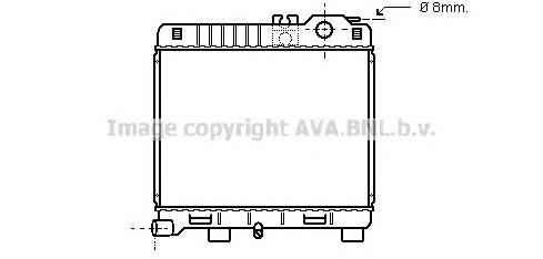 BW2033 AVA radiador refrigeración del motor