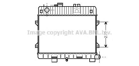 BW2031 AVA radiador refrigeración del motor