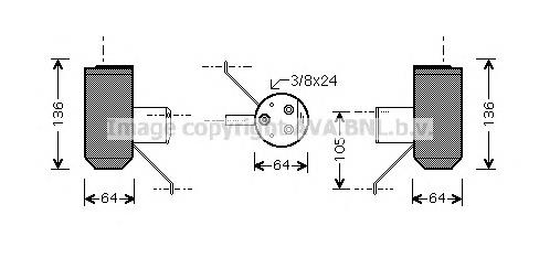 AUD042 AVA receptor-secador del aire acondicionado