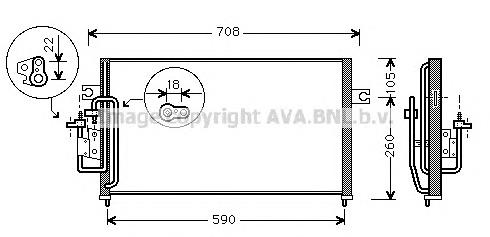 HY5059 AVA condensador aire acondicionado