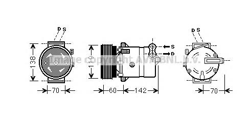 FTK383 AVA compresor de aire acondicionado