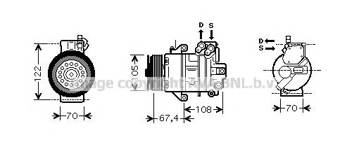 MCK009 AVA compresor de aire acondicionado