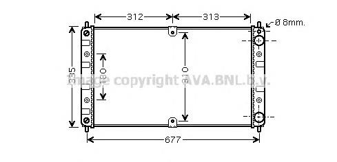 2123130101290 Lada radiador refrigeración del motor