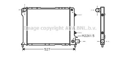 82434856 Fiat/Alfa/Lancia radiador refrigeración del motor