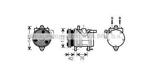 9770107500 Hyundai/Kia Compresor climatizador