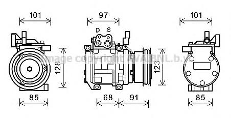 Compresor de aire acondicionado DC977012E400 Mando