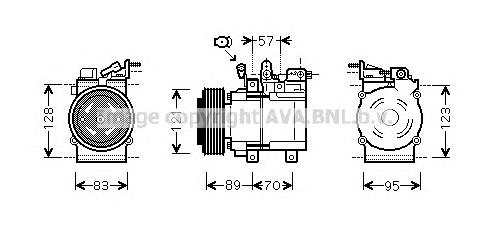 KAK205 AVA compresor de aire acondicionado