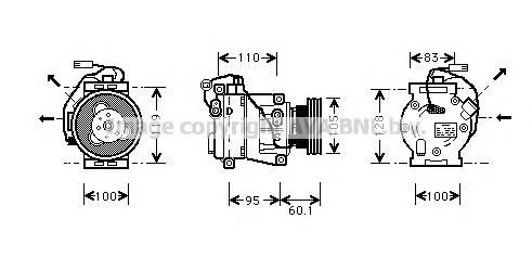 IVK064 AVA compresor de aire acondicionado