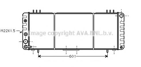 JE2013 AVA radiador refrigeración del motor