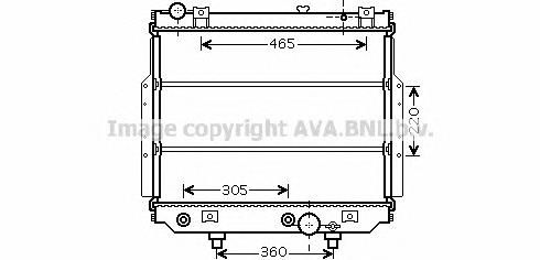 Radiador refrigeración del motor K52079498AB Fiat/Alfa/Lancia