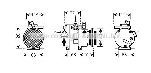 HYK256 AVA compresor de aire acondicionado