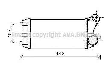 FD4472 AVA radiador de aire de admisión