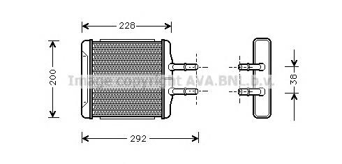 Radiador calefacción DWA6027 AVA