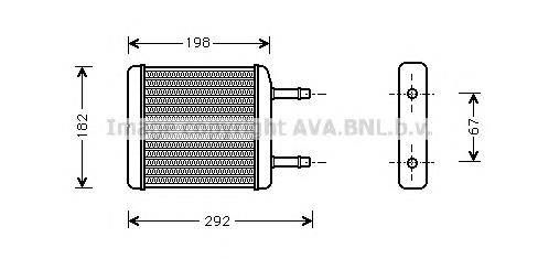 Radiador calefacción DWA6024 AVA
