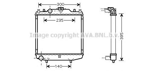 DWA2051 AVA radiador refrigeración del motor