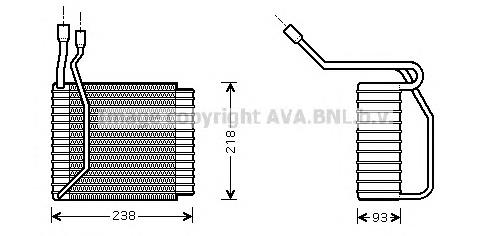 Evaporador de aire acondicionado FDV110 AVA